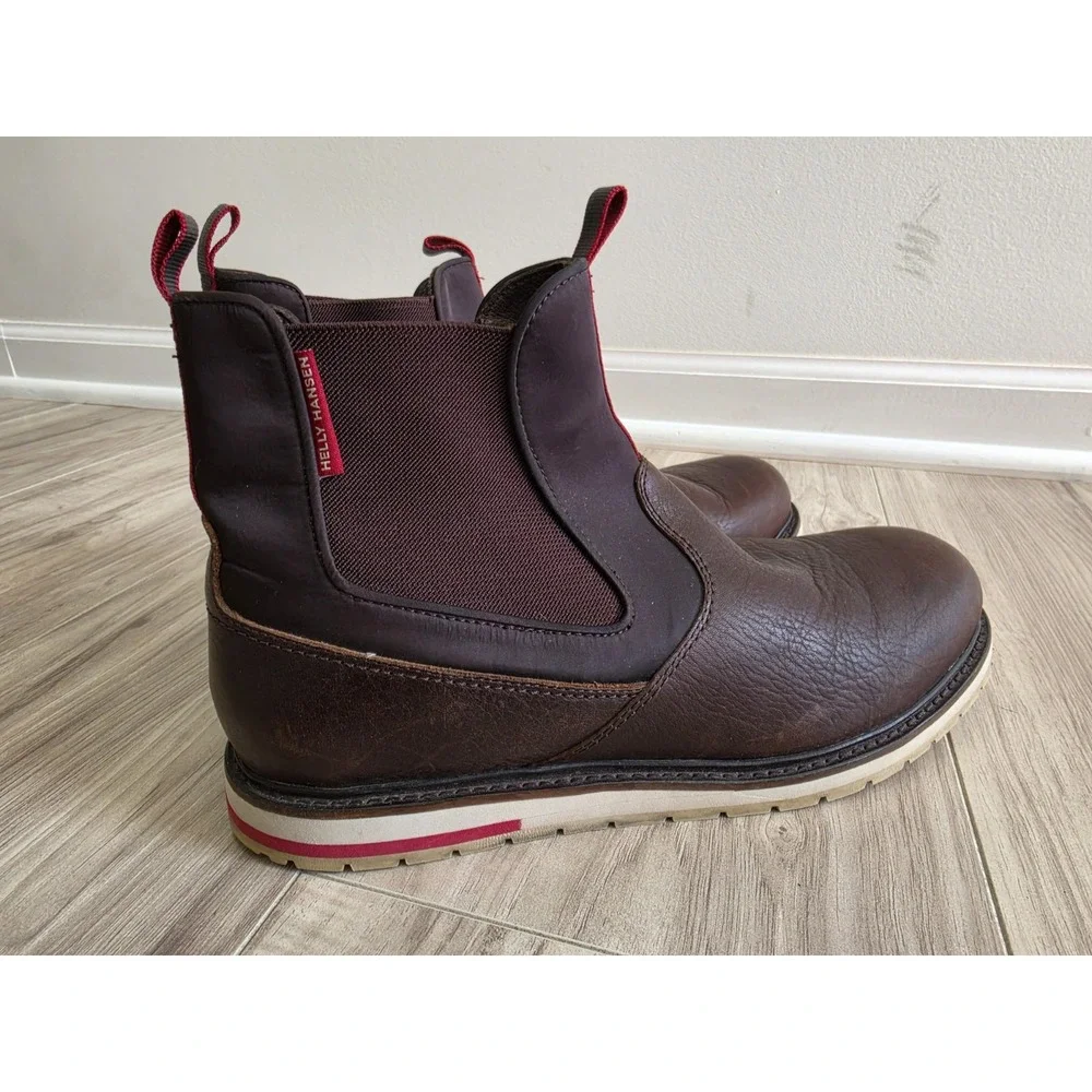 Helly Hansen Men's Slip On Chelsea Leather Boots 9.5